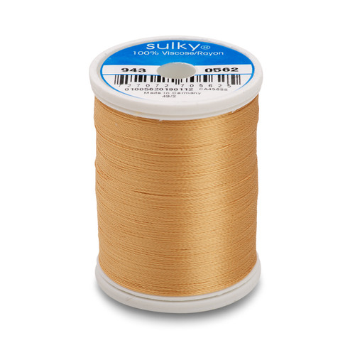 Sulky 40 Wt. Rayon Thread- Burnt Toast - 850 yd. Spool